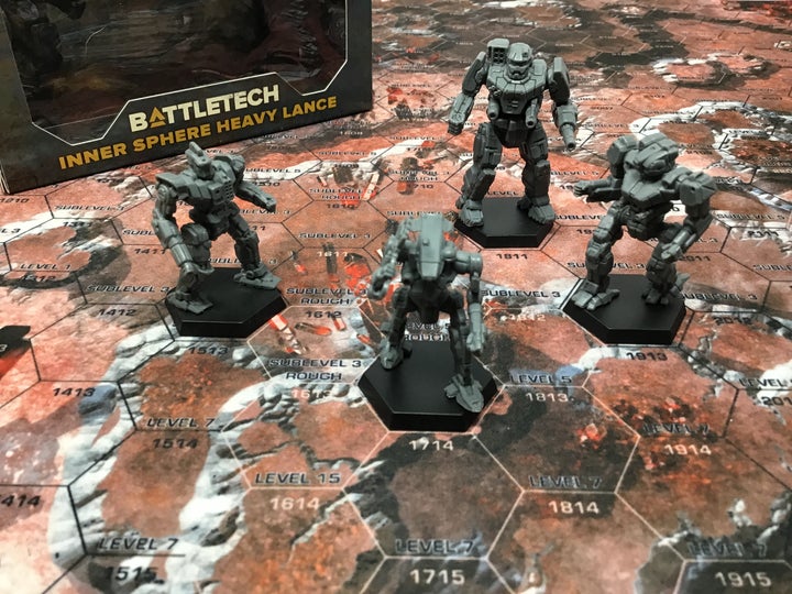  BattleTech Mini Force Pack: Inner Sphere Heavy Battle Lance :  Toys & Games